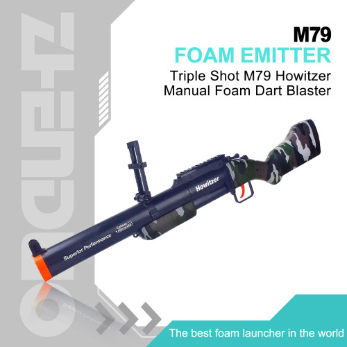 Triple Shot M79 Howitzer Manual Foam Dart Blaster
