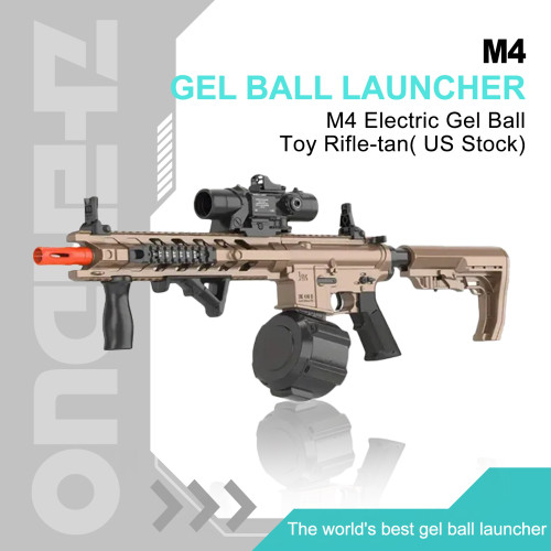 M4 Electric Gel Ball Toy Rifle-tan( US Stock)