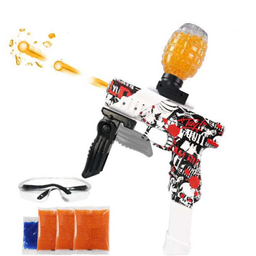 Electric Hopper-Fed RS99-17 Gel Blaster Gun - Orange