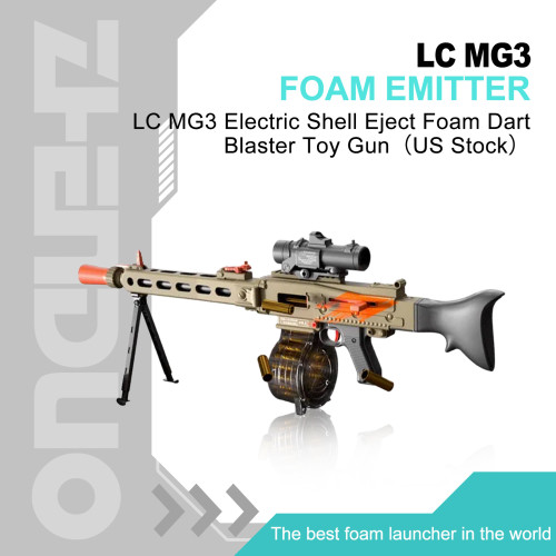 LC MG3 Electric Shell Eject Foam Dart Blaster Toy Gun