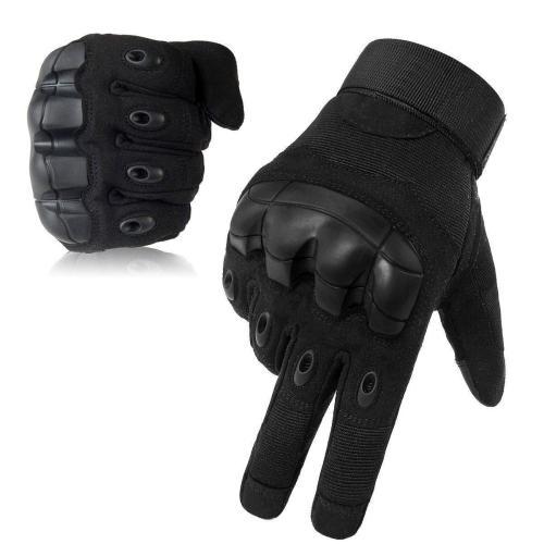 Military Rubber Hard Knuckle Full Finger Tactical Gloves