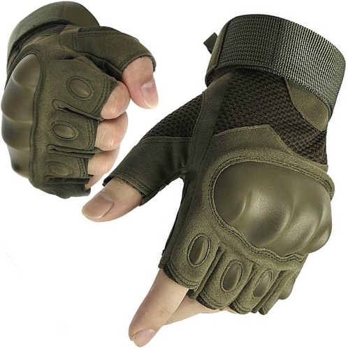Motorcycle Gloves Hard Fingerless Training Cycling Climbing Outdoor Hunting