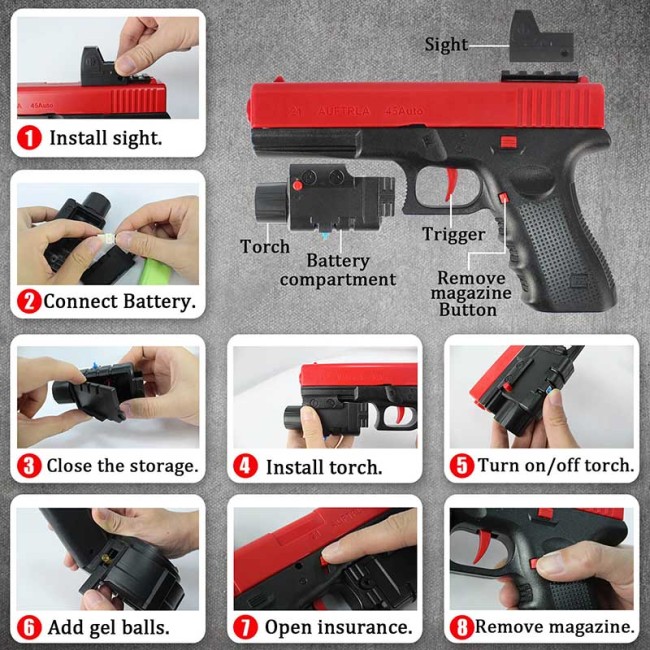 JinMing X-2 Glock Gel Blaster(US Stock)