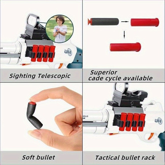 JH2027C Sniper Rifle Foam Blaster(US Stock)