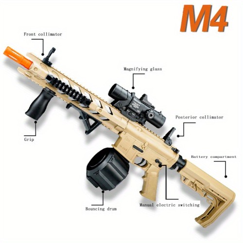 M4 Electric Gel Ball Toy Rifle-tan( US Stock)
