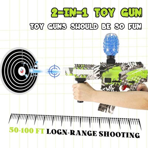 YT634 Electric Hopper Fed Gel Ball Blaster - Green