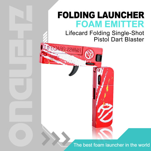 Lifecard Folding Single-Shot Pistol Dart Blaster