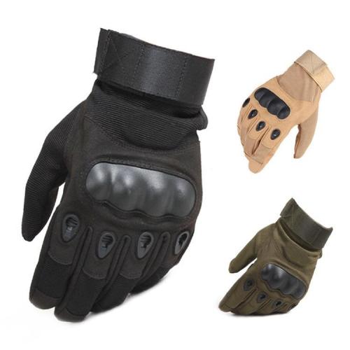 Military Rubber Hard Knuckle Full Finger Tactical Gloves