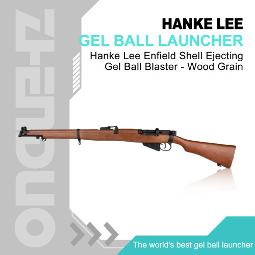 Hanke Lee Enfield Shell Ejecting Gel Ball Blaster - Wood Grain
