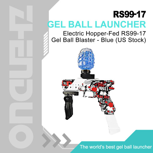 Electric Hopper-Fed RS99-17 Gel Ball Blaster - Blue