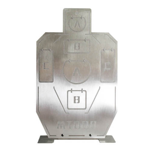 MT008 Stainless Steel IDPA Target Toy Gun Shooting Training