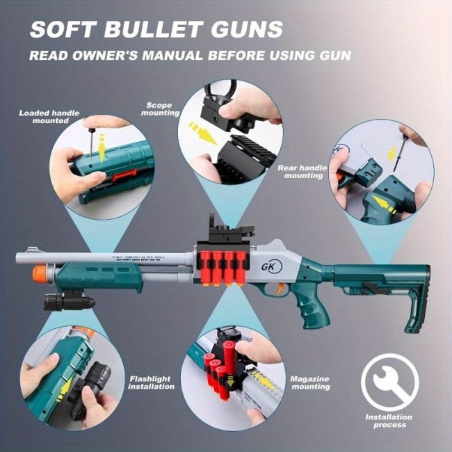 JH2027C Sniper Rifle Foam Blaster(US Stock)