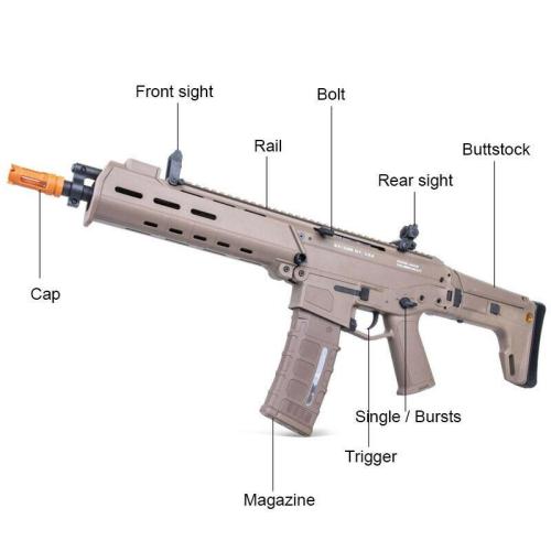 Jinming JM J10 Gen10 ACR Gel Blaster-Tan