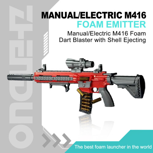 Manual/Electric M416 Foam Dart Blaster with Shell Ejecting